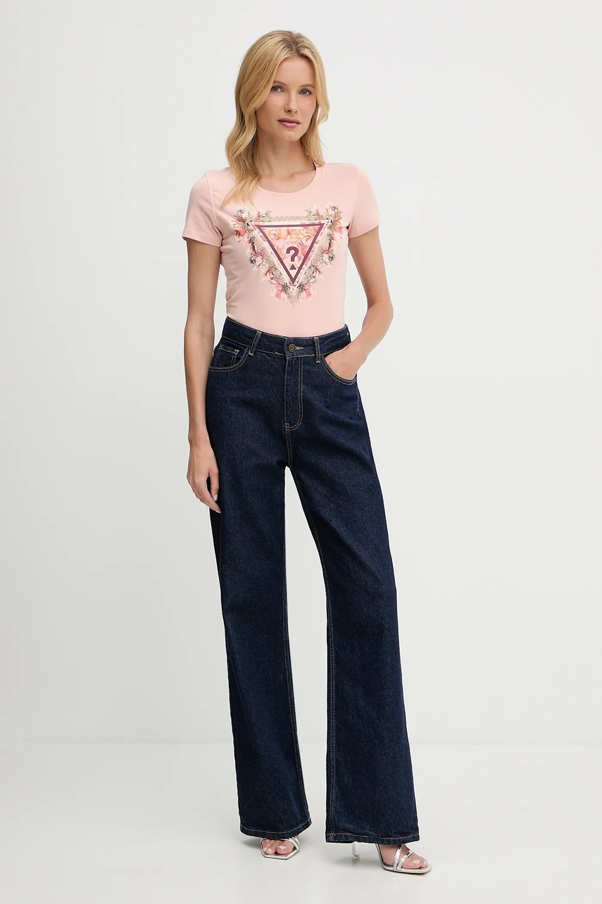 Футболка Guess цвет розовый W5YI08 J1314
