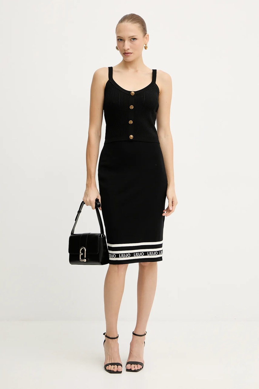 Топ Guess EMMIE цвет чёрный W5YR10 Z0130