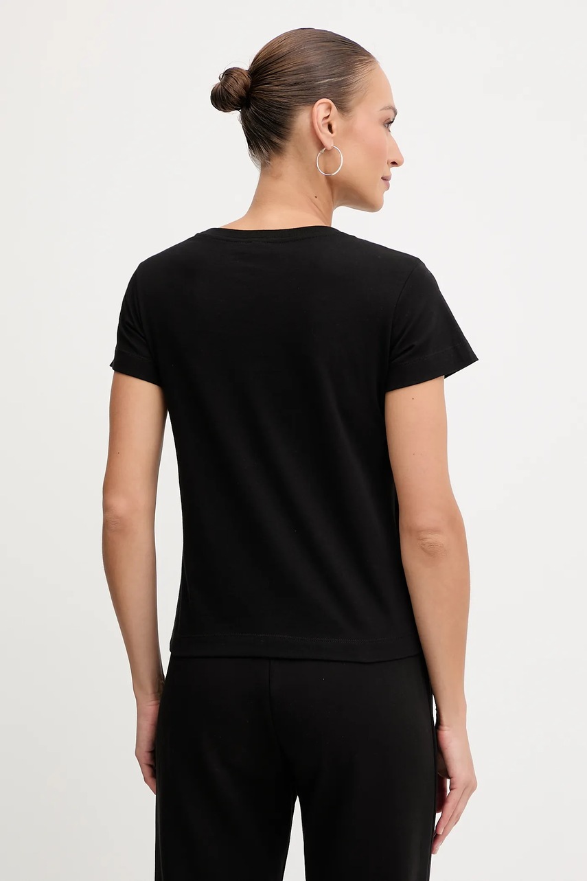 Βαμβακερό μπλουζάκι Pinko χρώμα: μαύρο, 100373 A2RE φωτογραφία