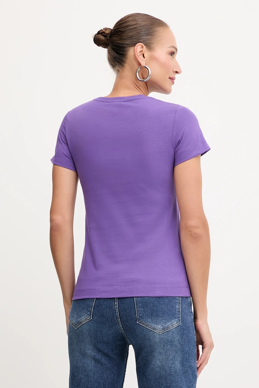 Βαμβακερό μπλουζάκι Pinko χρώμα: μοβ, 100355 A2RD φωτογραφία