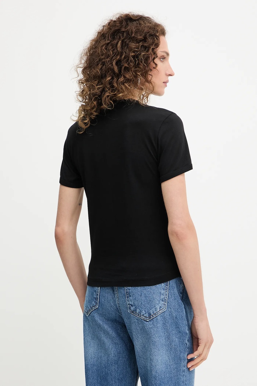 Βαμβακερό μπλουζάκι Pinko χρώμα: μαύρο, 105728 A2US φωτογραφία