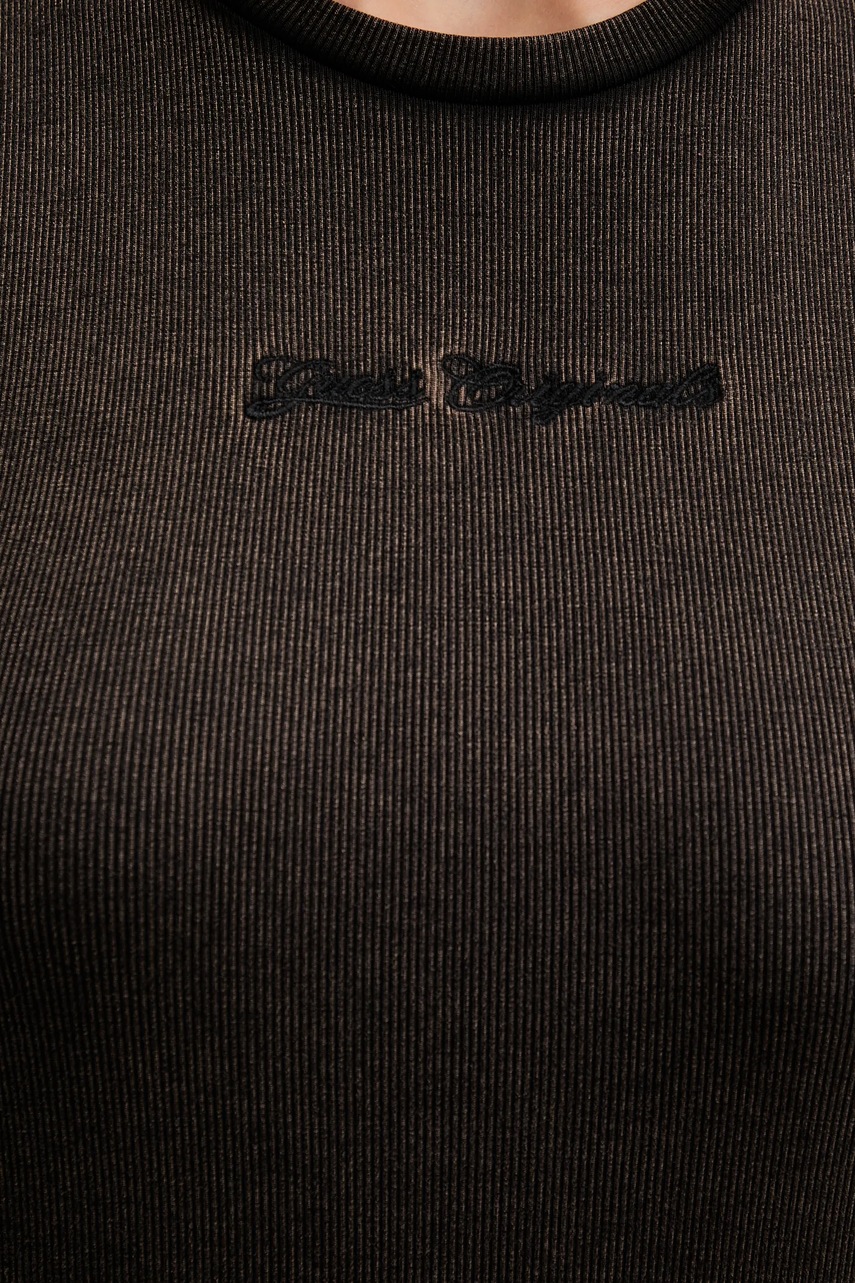 Top Guess Originals χρώμα: καφέ, W5YP44 KCTT1 φωτογραφία