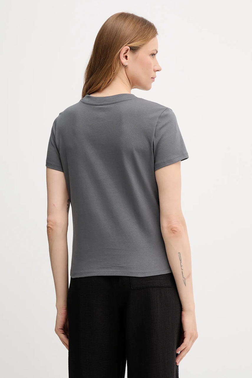 Хлопковая футболка Armani Exchange цвет серый XW001345 AF16356