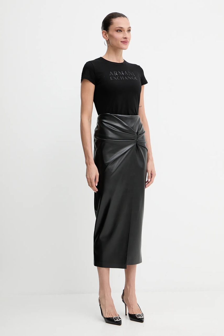 Хлопковая футболка Armani Exchange цвет чёрный XW001357 AF10356