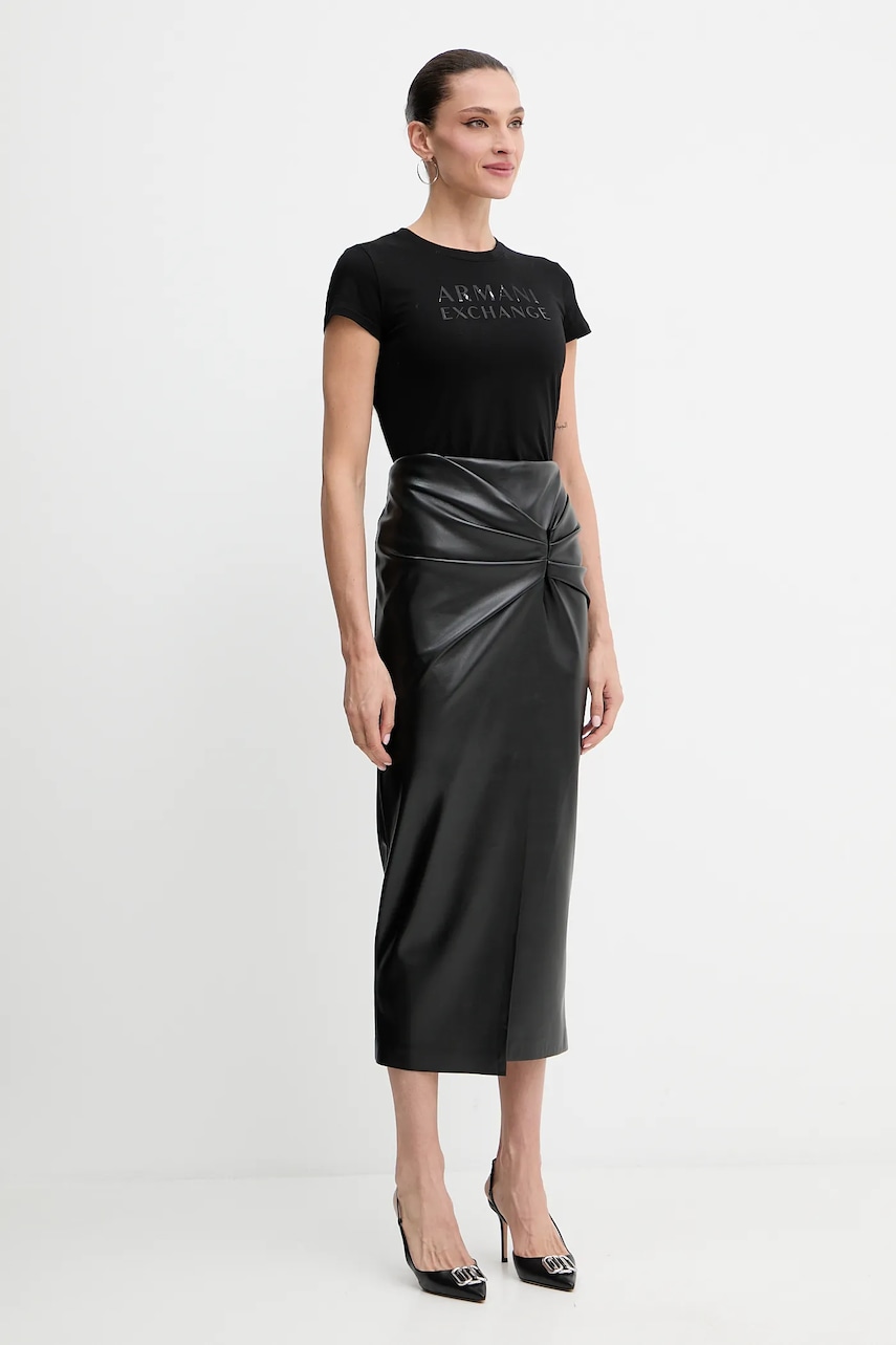 Хлопковая футболка Armani Exchange цвет чёрный XW001357 AF10356 Хлопковая футболка Armani Exchange цвет чёрный XW001357 AF10356
