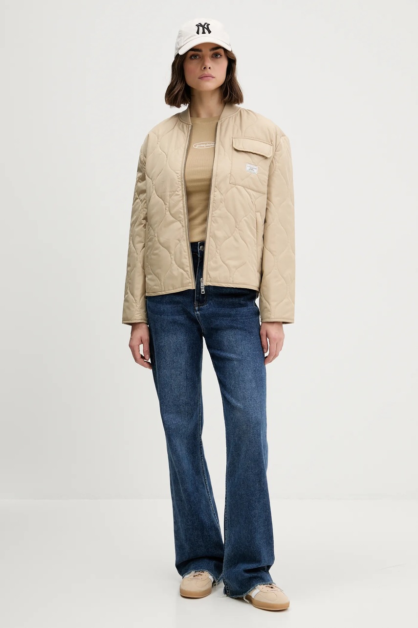 Футболка Guess Jeans цвет бежевый W5YP37 KA0H1