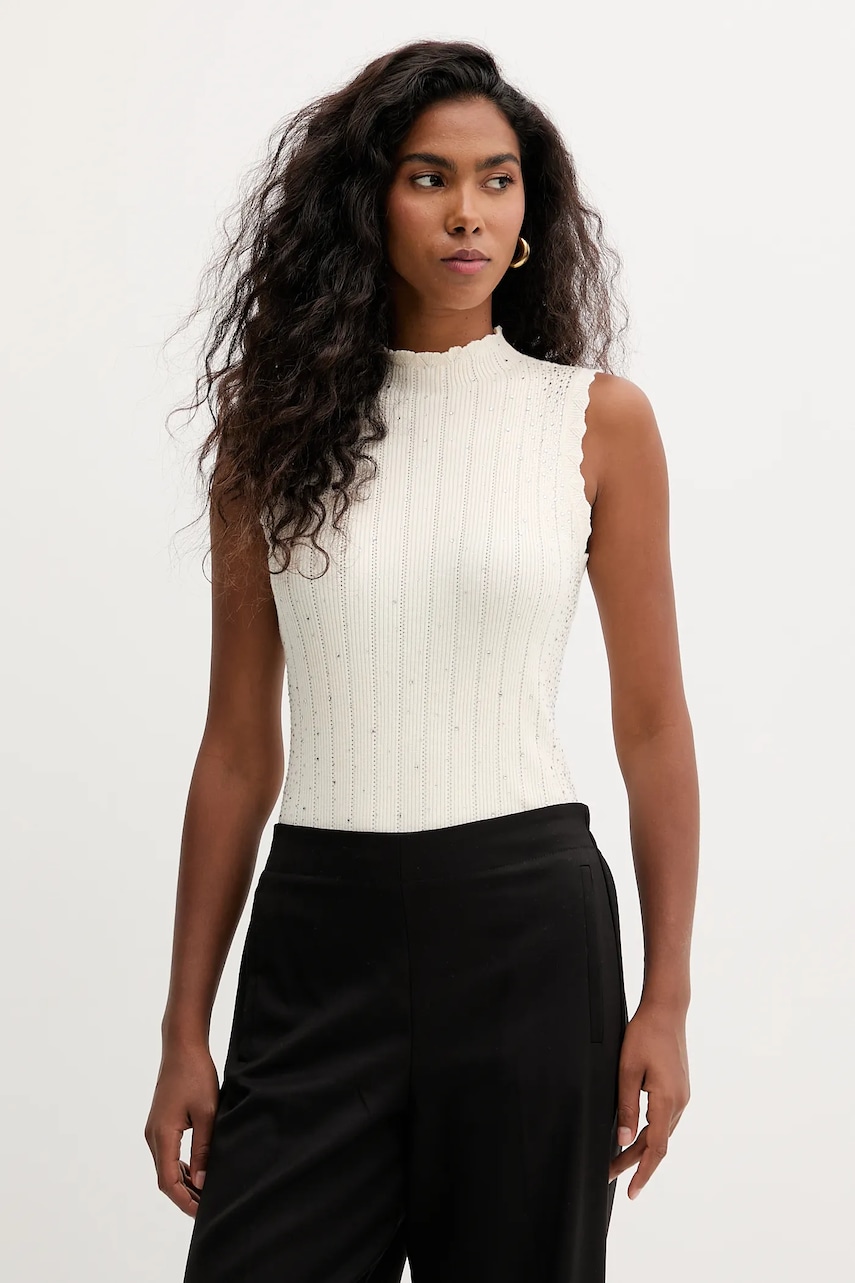 Fracomina top culoarea bej, FR25WT4004K50401