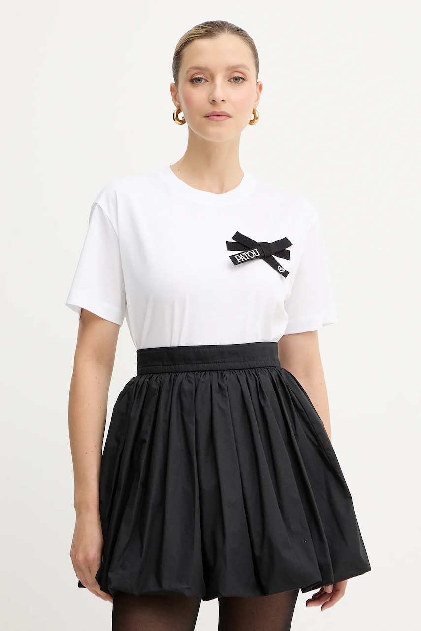 Patou tricou din bumbac culoarea alb, JE1859999