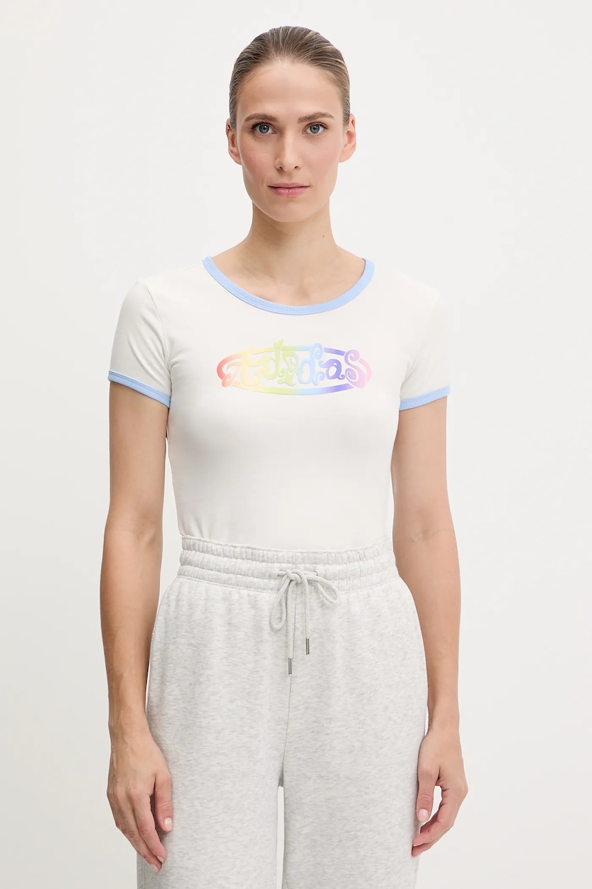 adidas Originals tricou PRIDE culoarea alb, JW0829