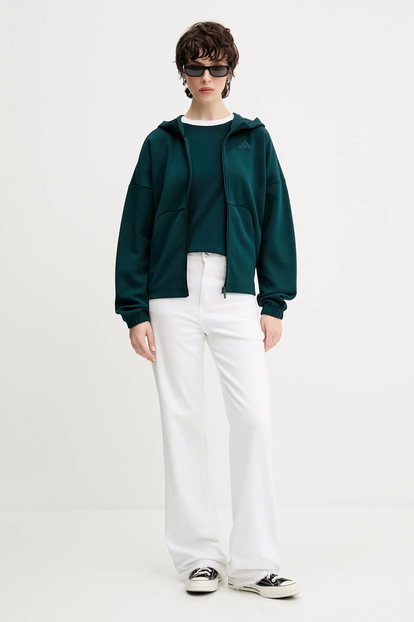 Футболка adidas Originals 3-Stripes цвет зелёный JY4855