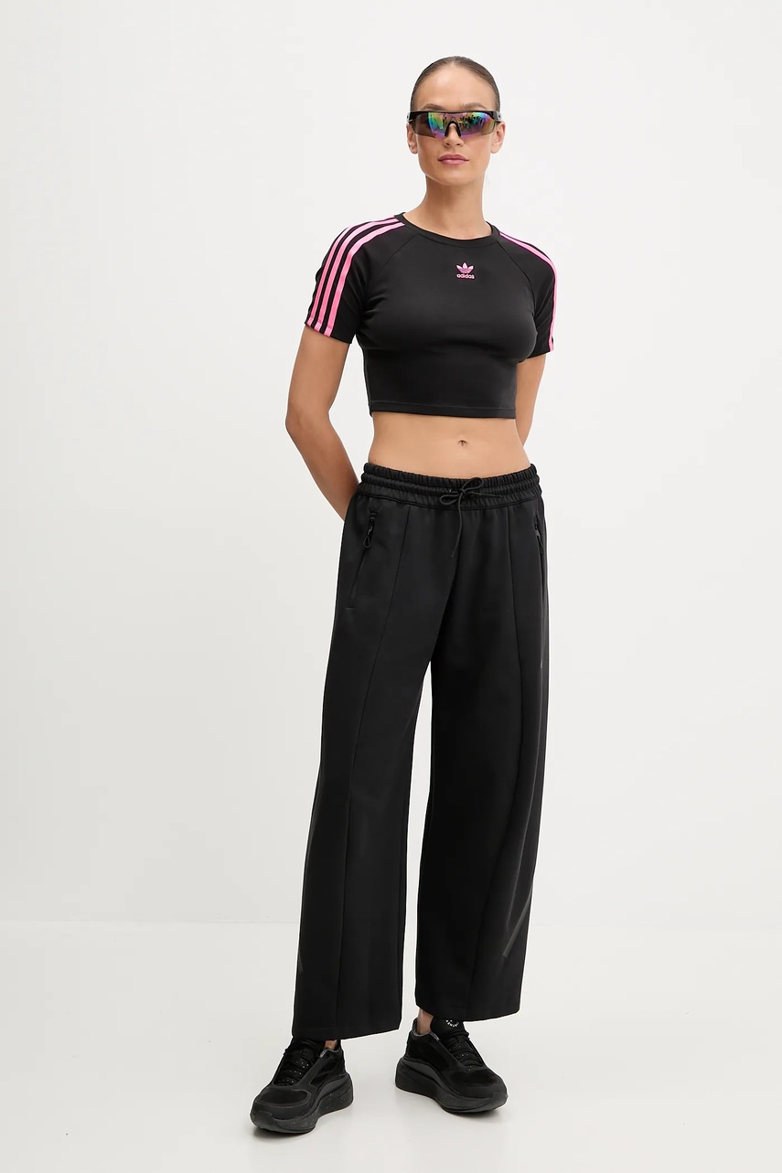 Футболка adidas Originals 3-Stripes цвет чёрный JY4858 Футболка adidas Originals 3-Stripes цвет чёрный JY4858