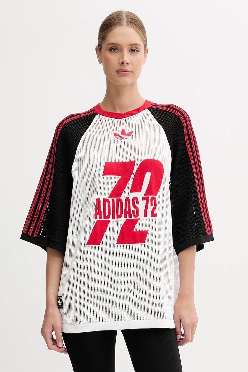 adidas Originals tricou din bumbac Jersey culoarea alb, KD2269