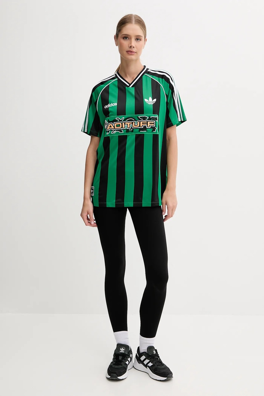 Футболка adidas Originals Jersey цвет зелёный KD2273