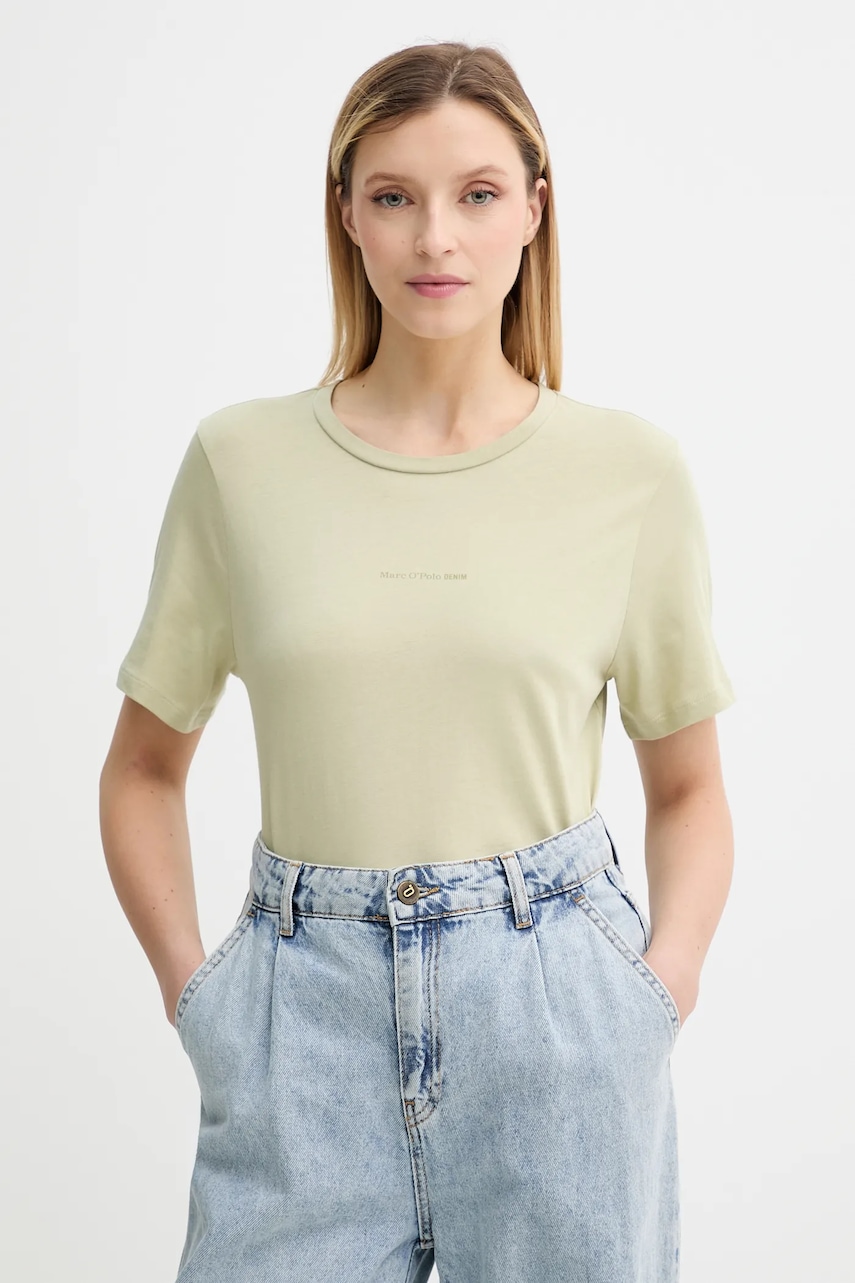 Marc O'Polo tricou din bumbac culoarea verde, 5000006452