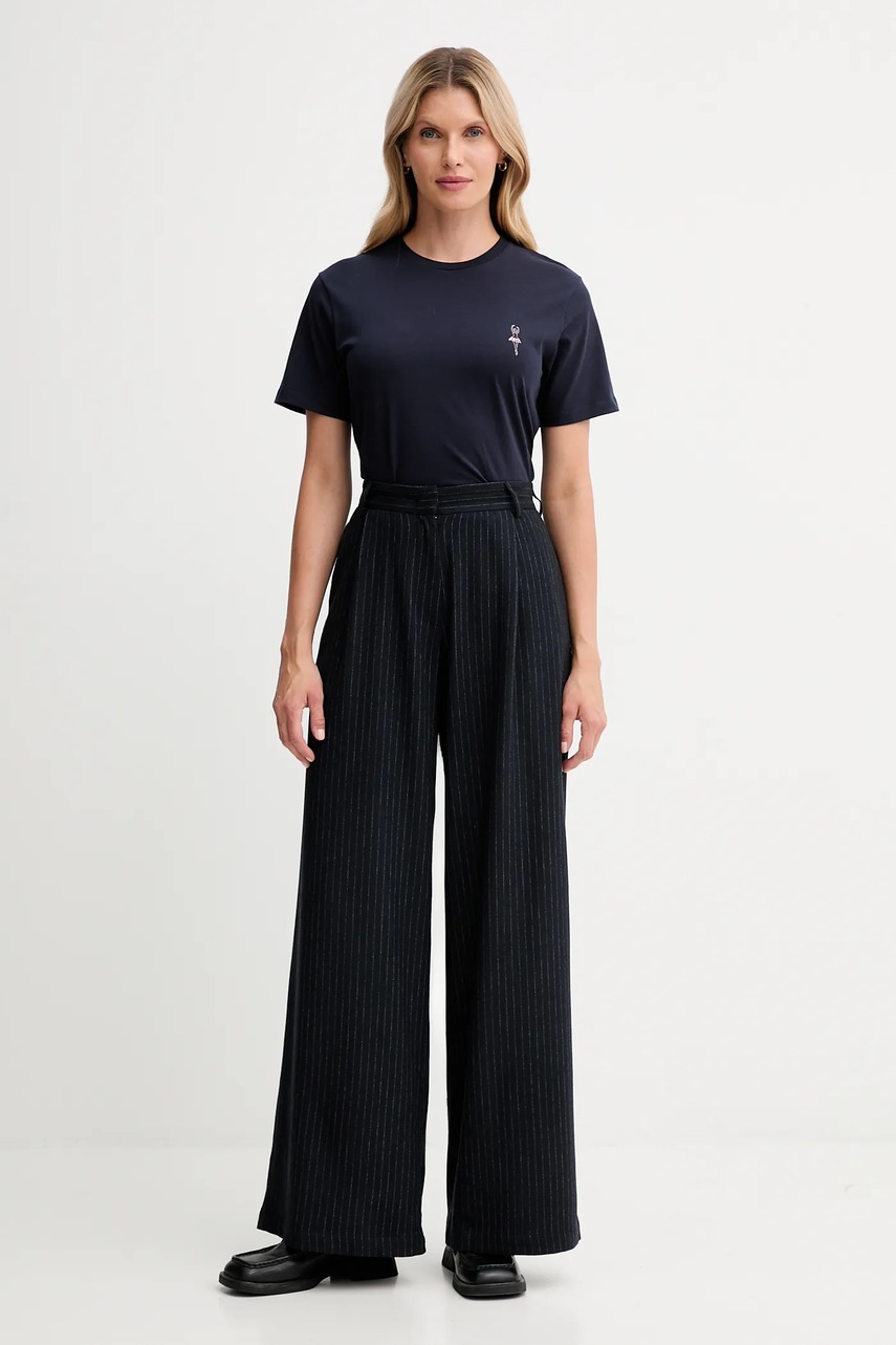 Хлопковая футболка Bally цвет синий WJE085