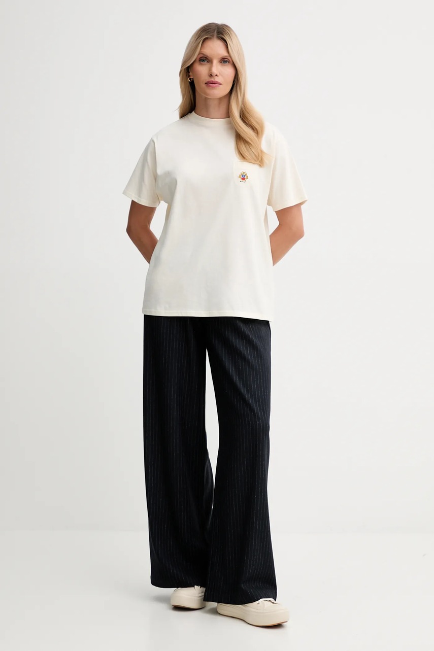 Хлопковая футболка Bally цвет бежевый WJE07E