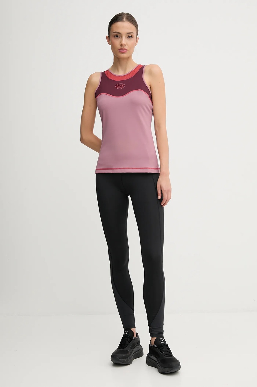 Топ для тренировок EA7 Emporio Armani цвет розовый AF19155.7W000556