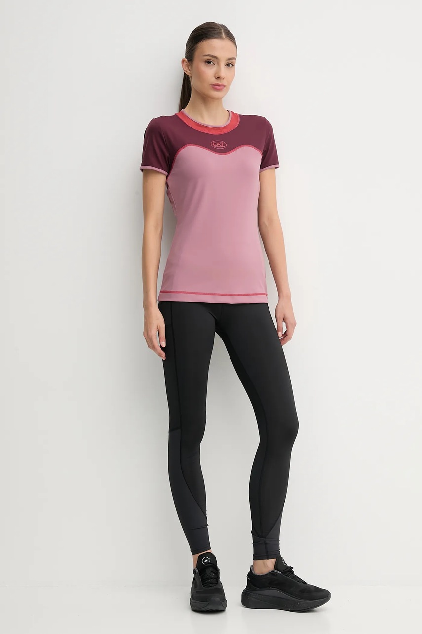 Футболка для тренинга EA7 Emporio Armani цвет розовый AF19155.7W000557 Футболка для тренинга EA7 Emporio Armani цвет розовый AF19155.7W000557