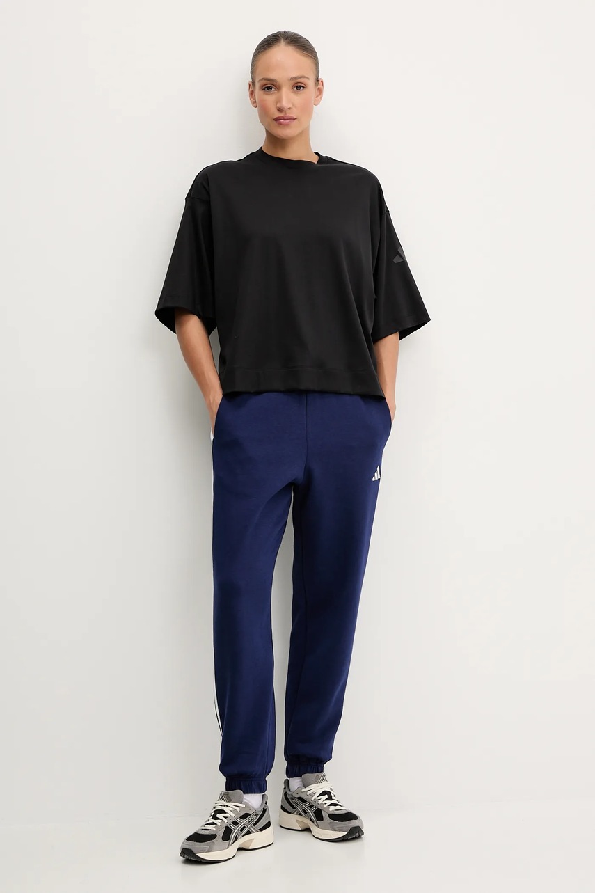 Хлопковая футболка adidas All SZN цвет чёрный JM3800