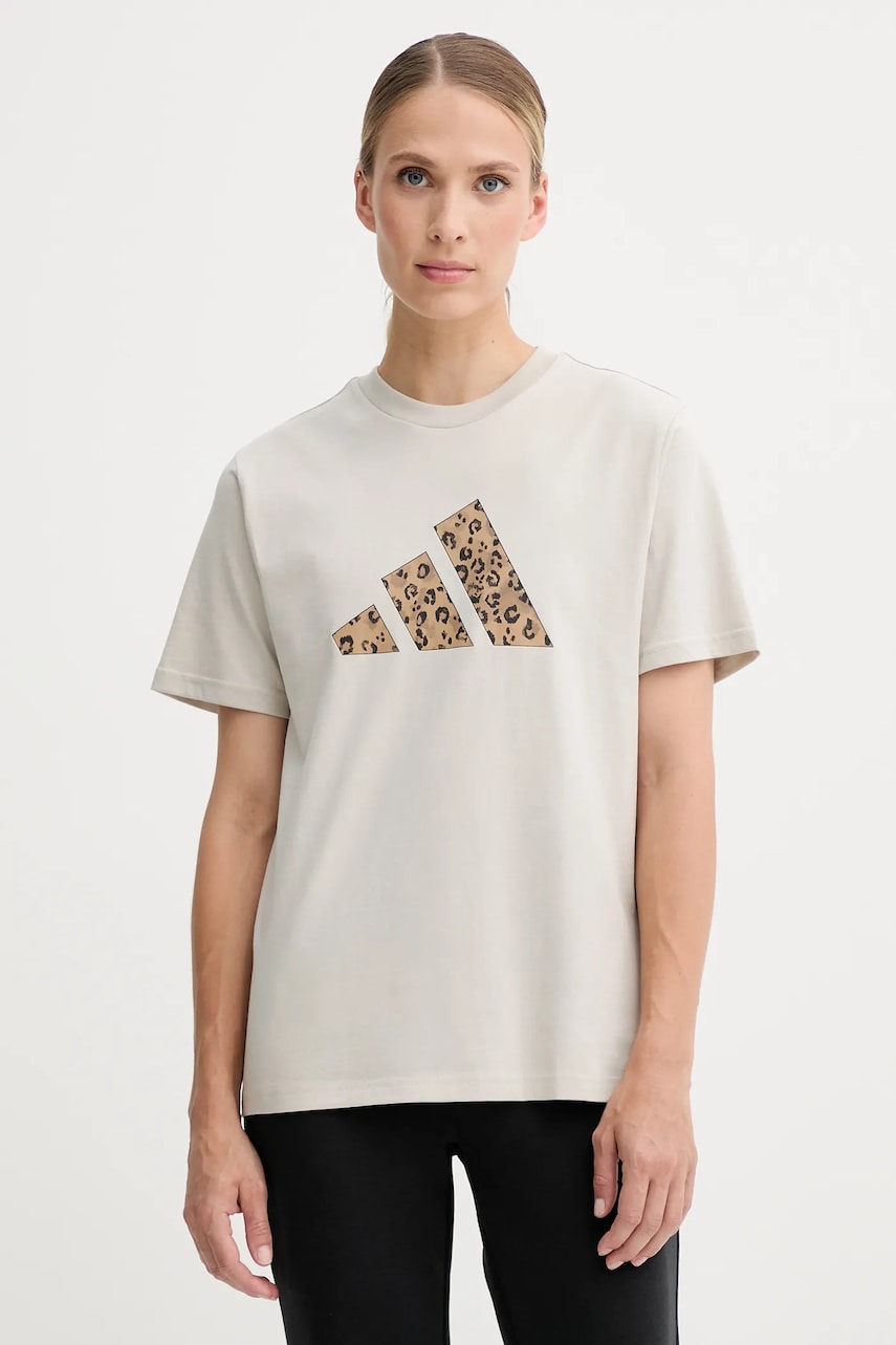 adidas tricou din bumbac culoarea gri, JM4423