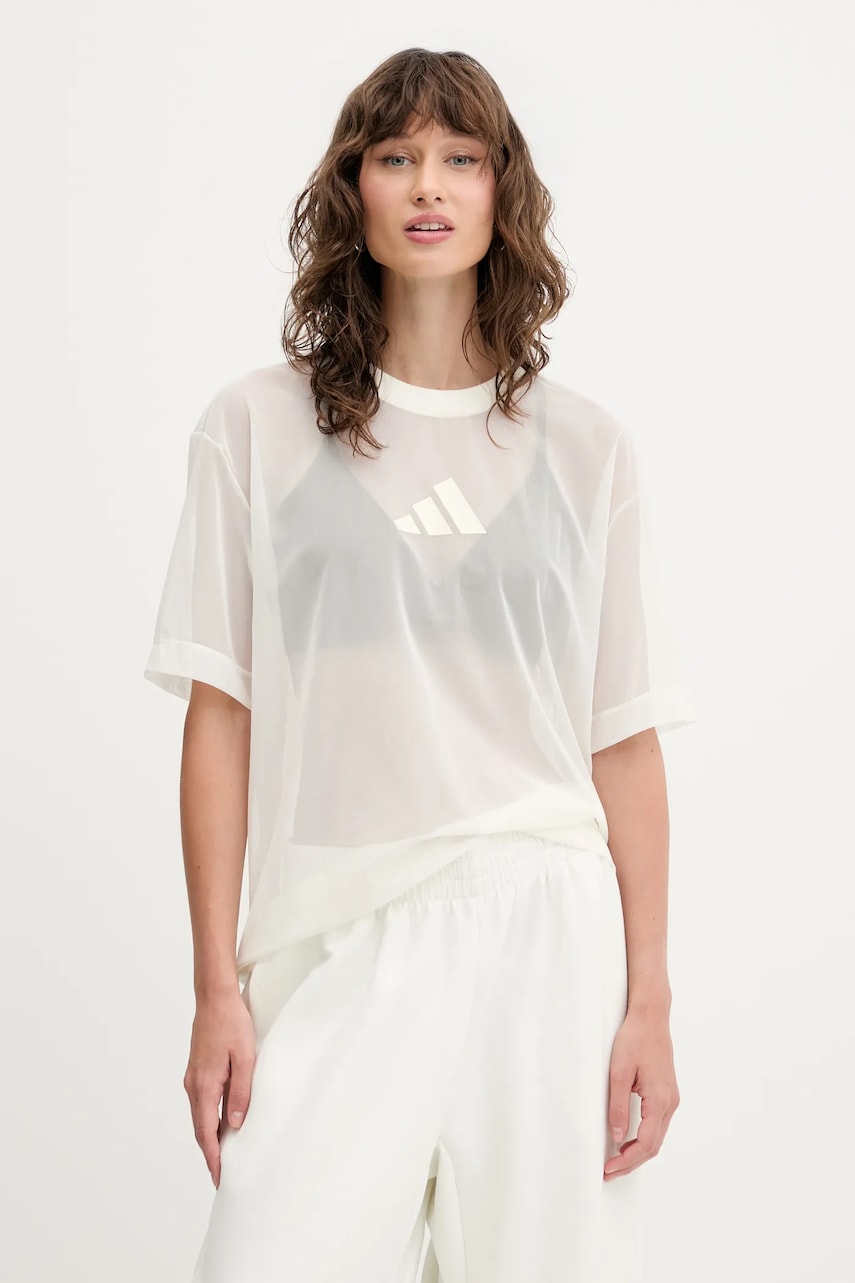 adidas tricou All SZN culoarea bej, JV9872