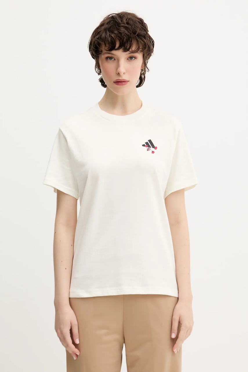 Bavlněné tričko adidas Floral (obrázek 3)