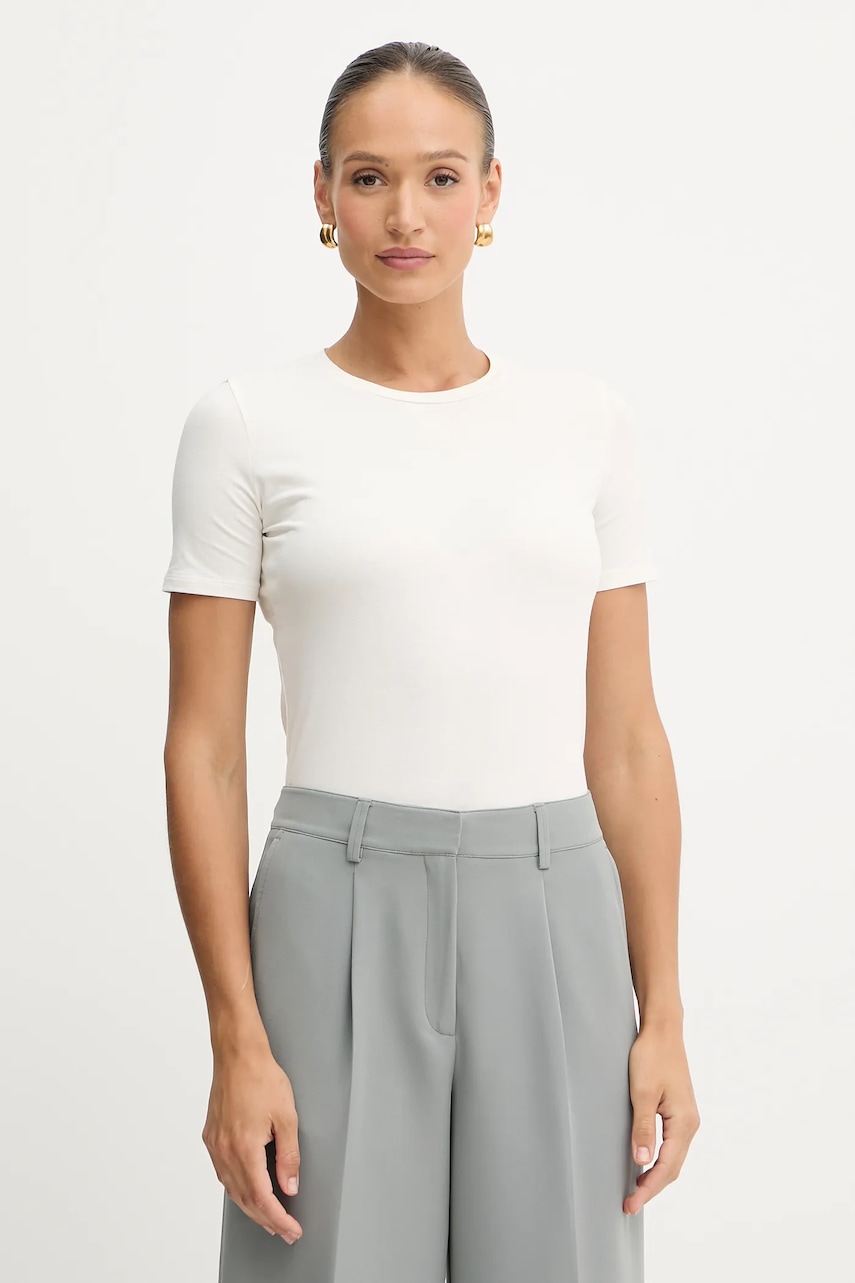 MM tricou MULINO culoarea bej, 2526976017600