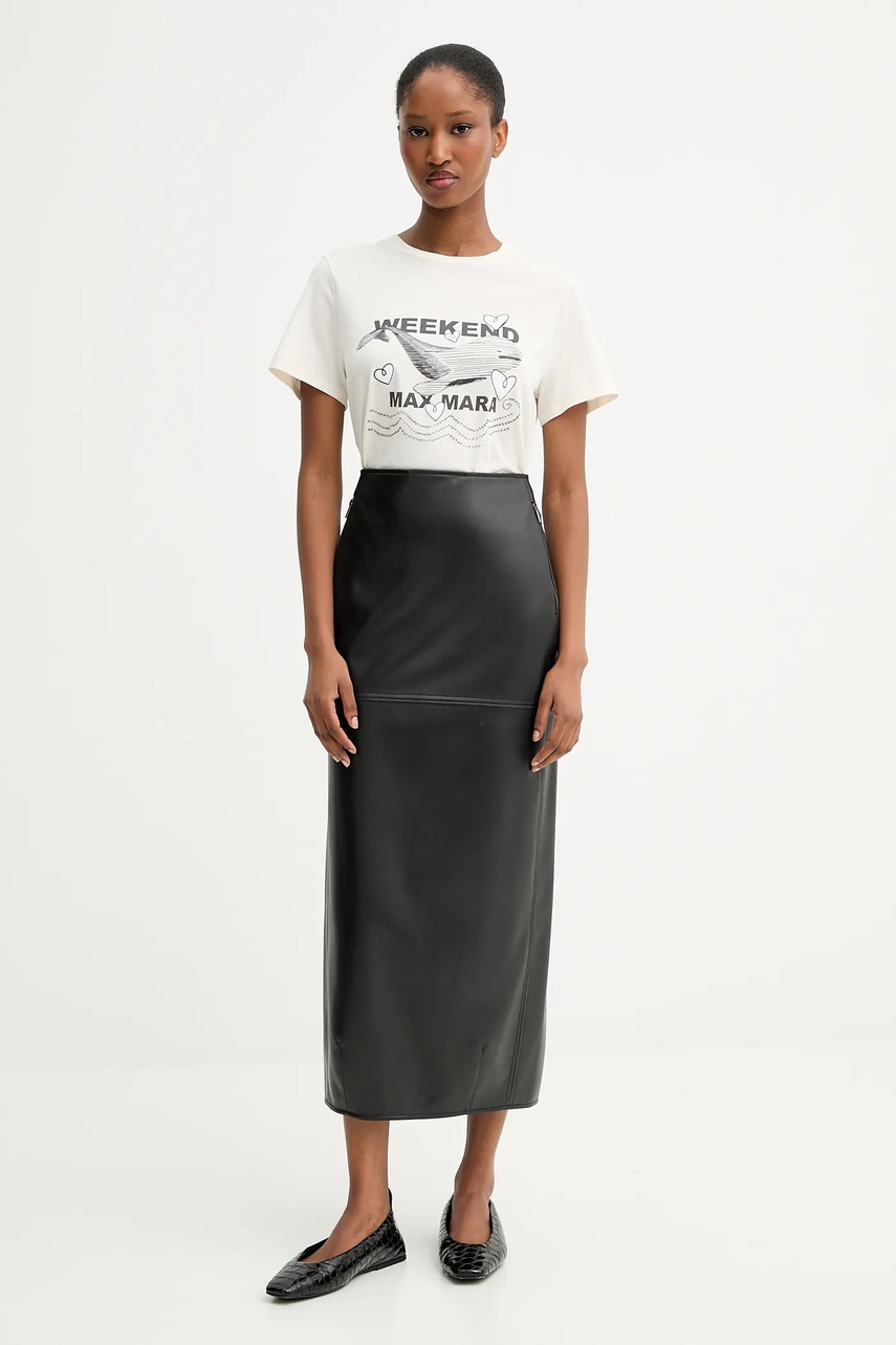 Хлопковая футболка Weekend Max Mara GUGLIA цвет бежевый 2525976031600