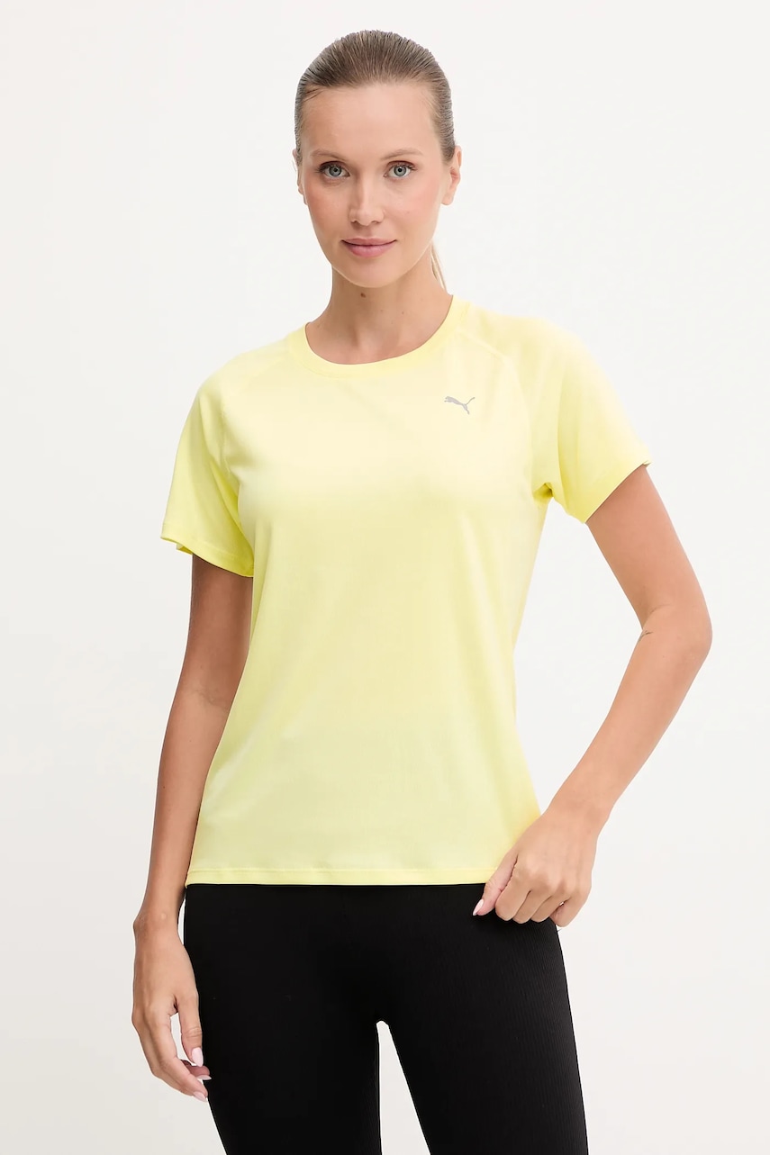 Puma tricou de antrenament culoarea galben, 526578