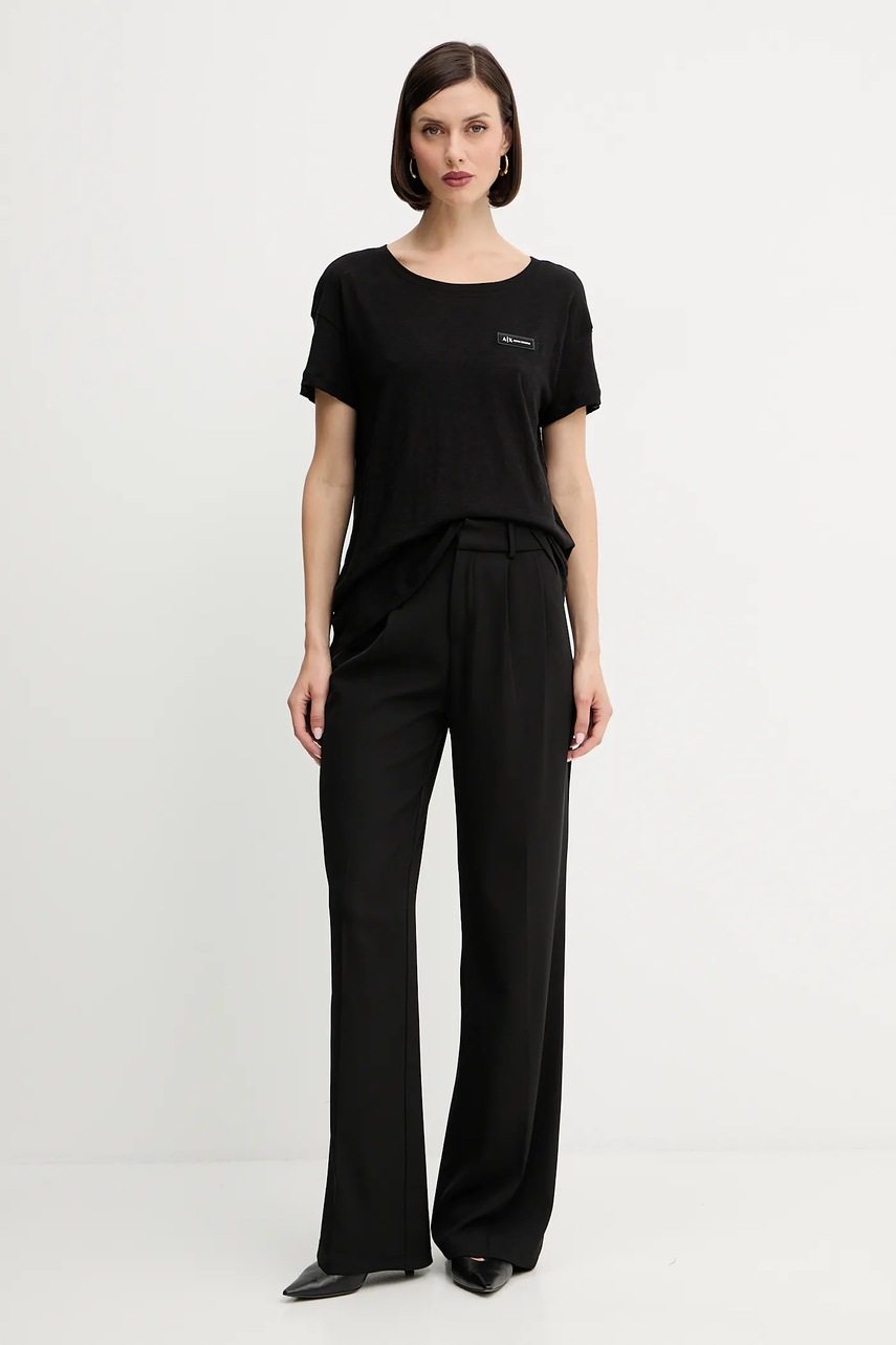 Хлопковая футболка Armani Exchange цвет чёрный XW001363 AF16296 Хлопковая футболка Armani Exchange цвет чёрный XW001363 AF16296