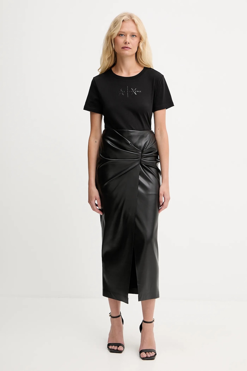 Хлопковая футболка Armani Exchange цвет чёрный XW001366 AF10356 Хлопковая футболка Armani Exchange цвет чёрный XW001366 AF10356