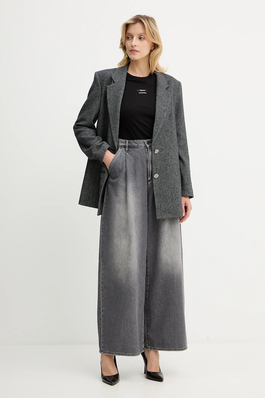 Хлопковая футболка Armani Exchange цвет чёрный XW001369 AF10356