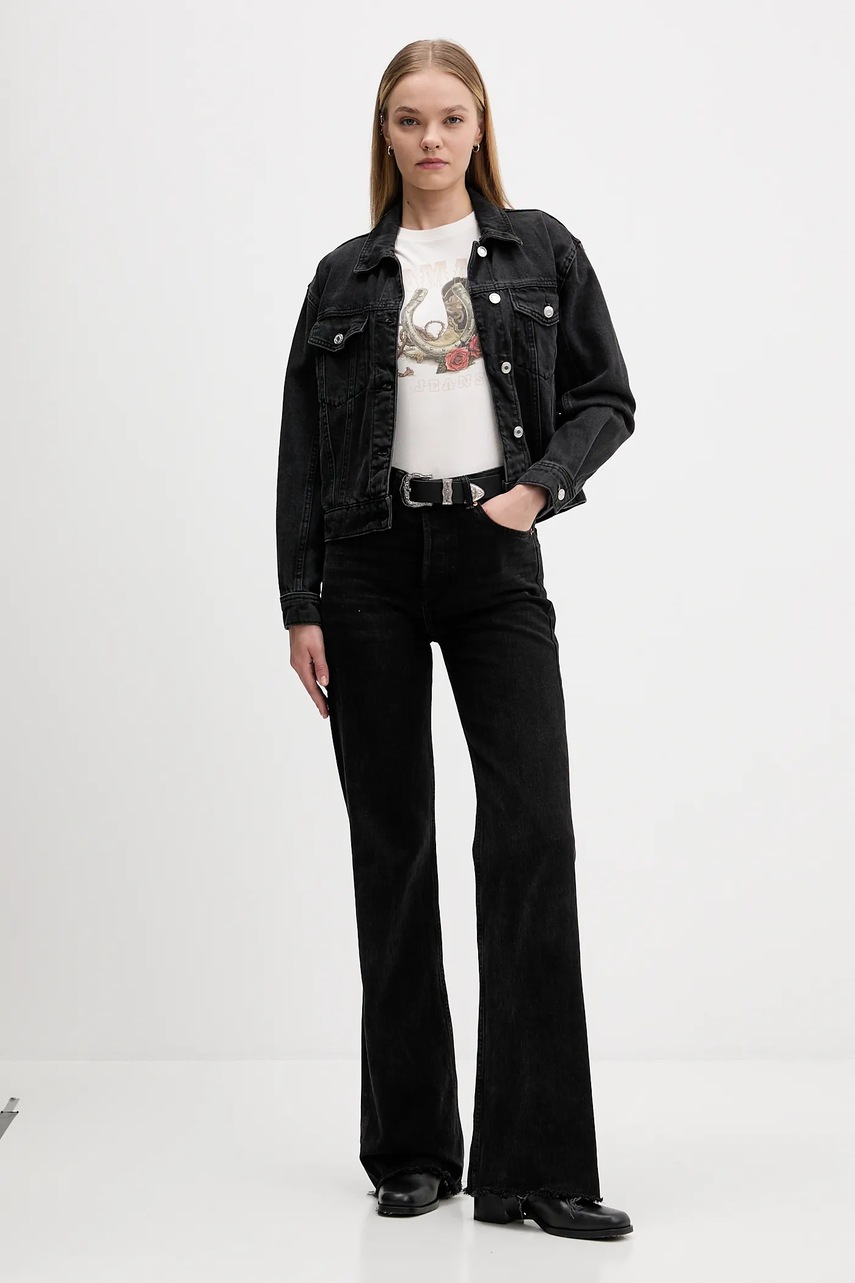 Хлопковая футболка Tommy Jeans цвет бежевый DW0DW21788