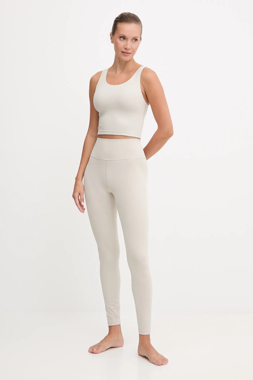 Топ для йоги adidas Performance All Me цвет бежевый JL5522