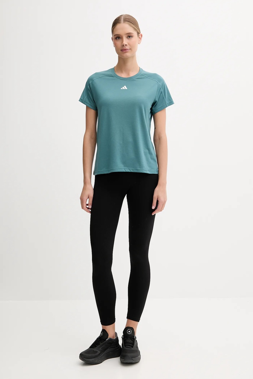 Футболка для тренировок adidas Performance WORKOUT ESSENTIALS цвет зелёный JY4571