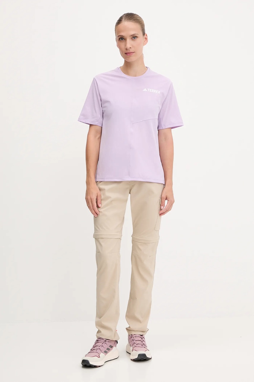 Футболка для тренировок adidas TERREX Multi цвет фиолетовый JN3890