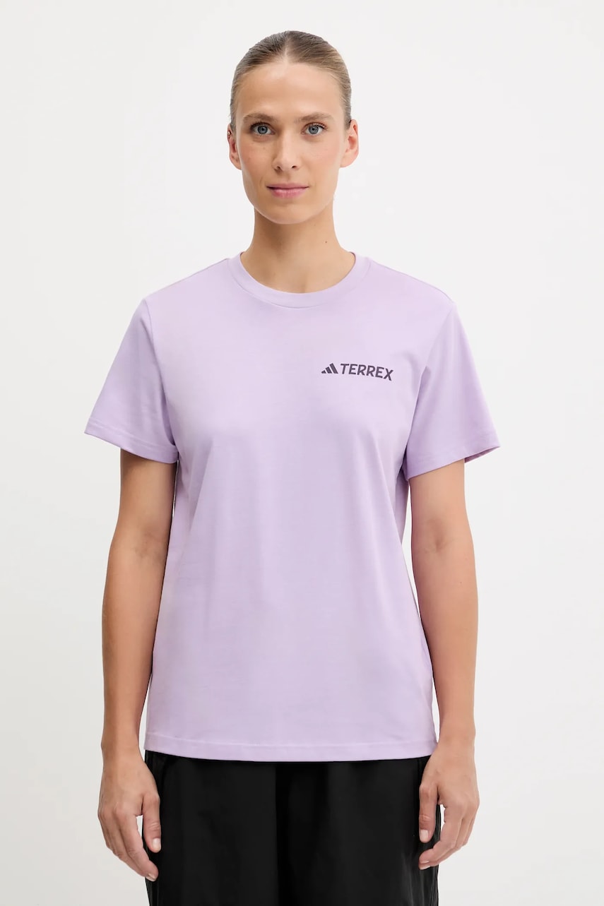 adidas TERREX tricou sport culoarea violet, JX3852
