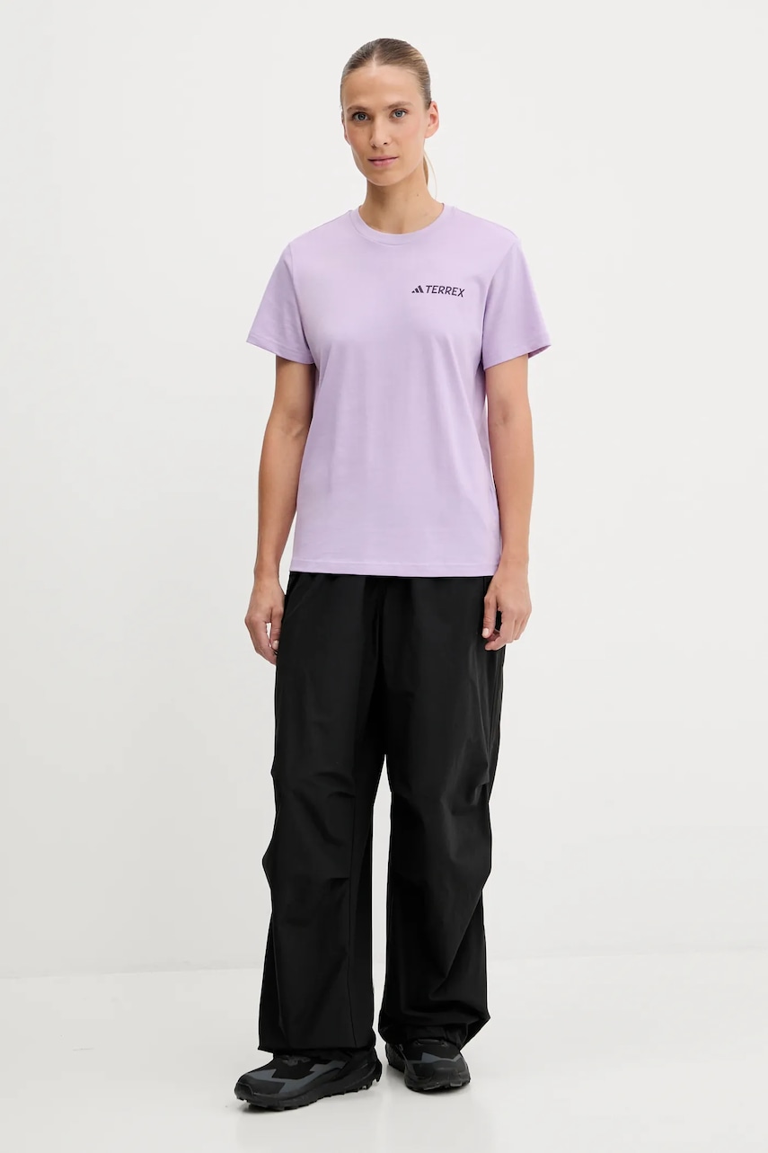 Спортивная футболка adidas TERREX цвет фиолетовый JX3852