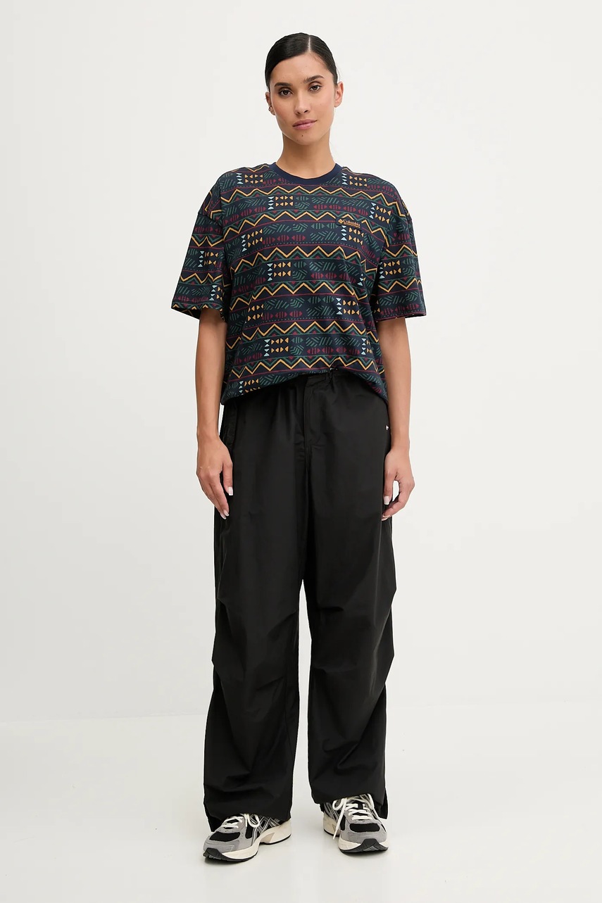 Хлопковая футболка Columbia цвет синий 2135251