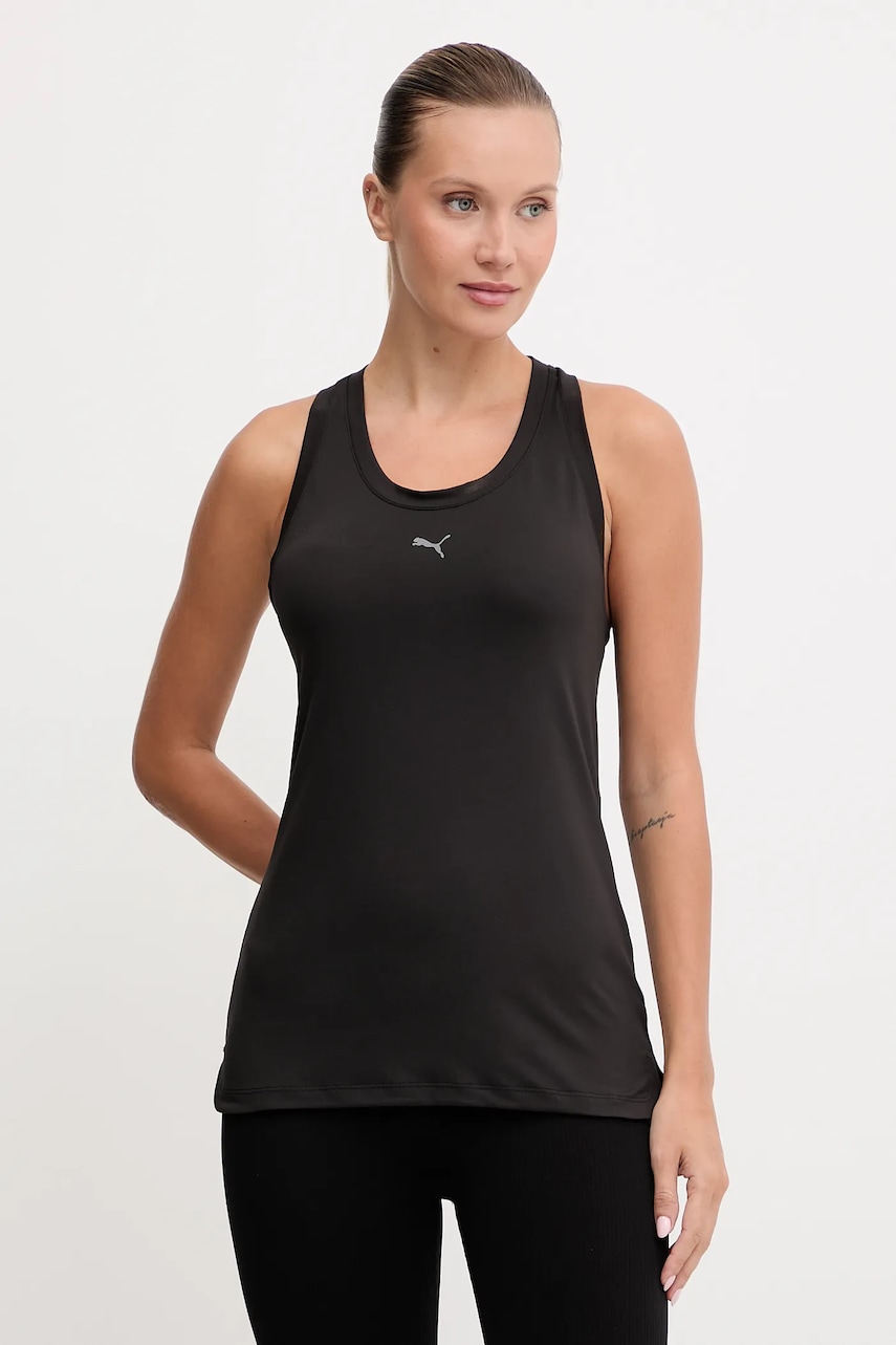 Puma top de antrenament culoarea negru, 527734