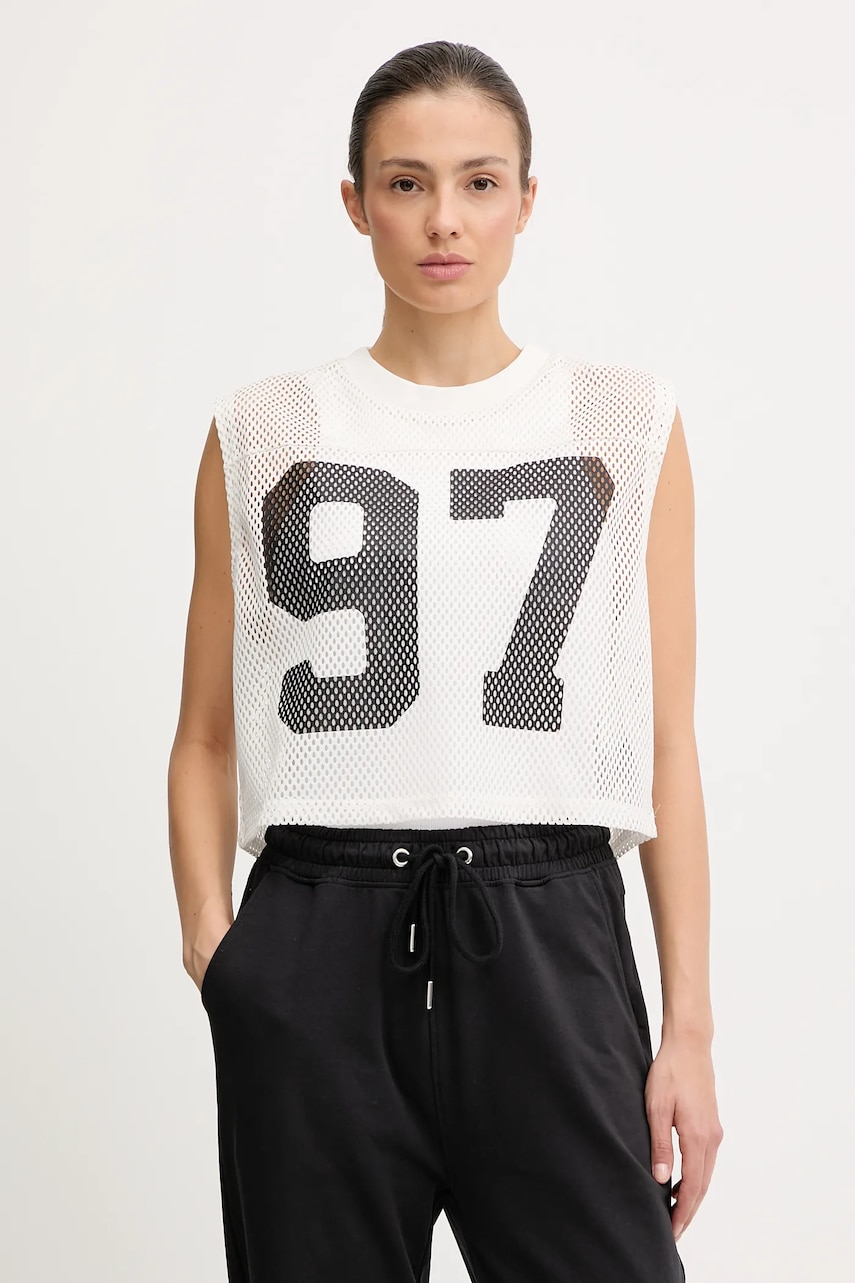 Puma top PUMA x ROSÉ culoarea bej, 633804