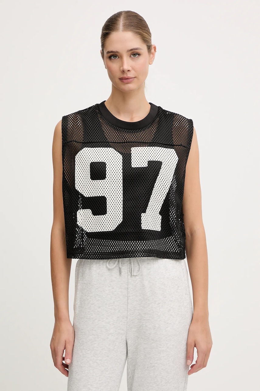 Puma top PUMA x ROSÉ culoarea negru, 633804