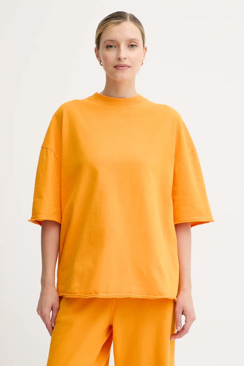 American Vintage tricou culoarea portocaliu, AFO02D