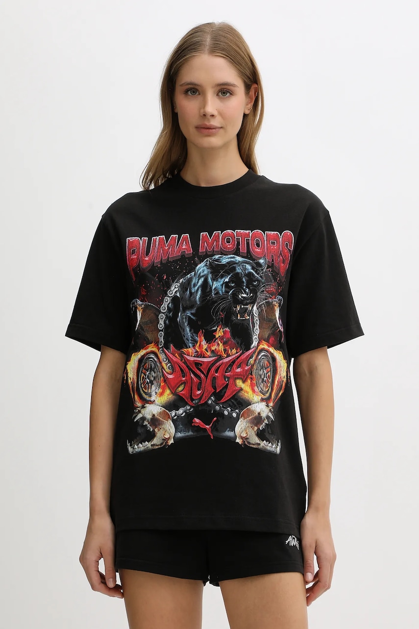 Puma tricou din bumbac PUMA x A$AP ROCKY culoarea negru, 636188
