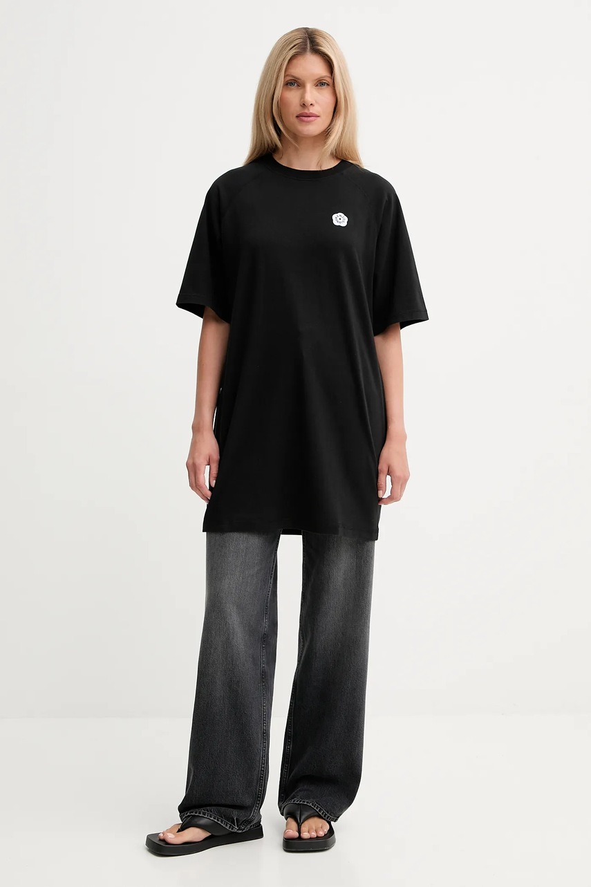 Хлопковая футболка Kenzo цвет чёрный FF52RO7914SG