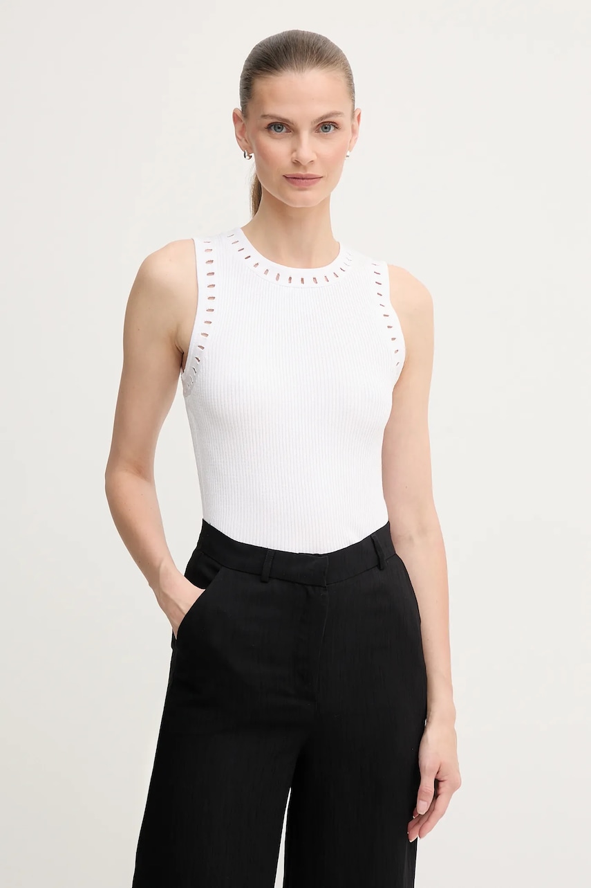 Levně Top Dkny bílá barva, UD5TRW65