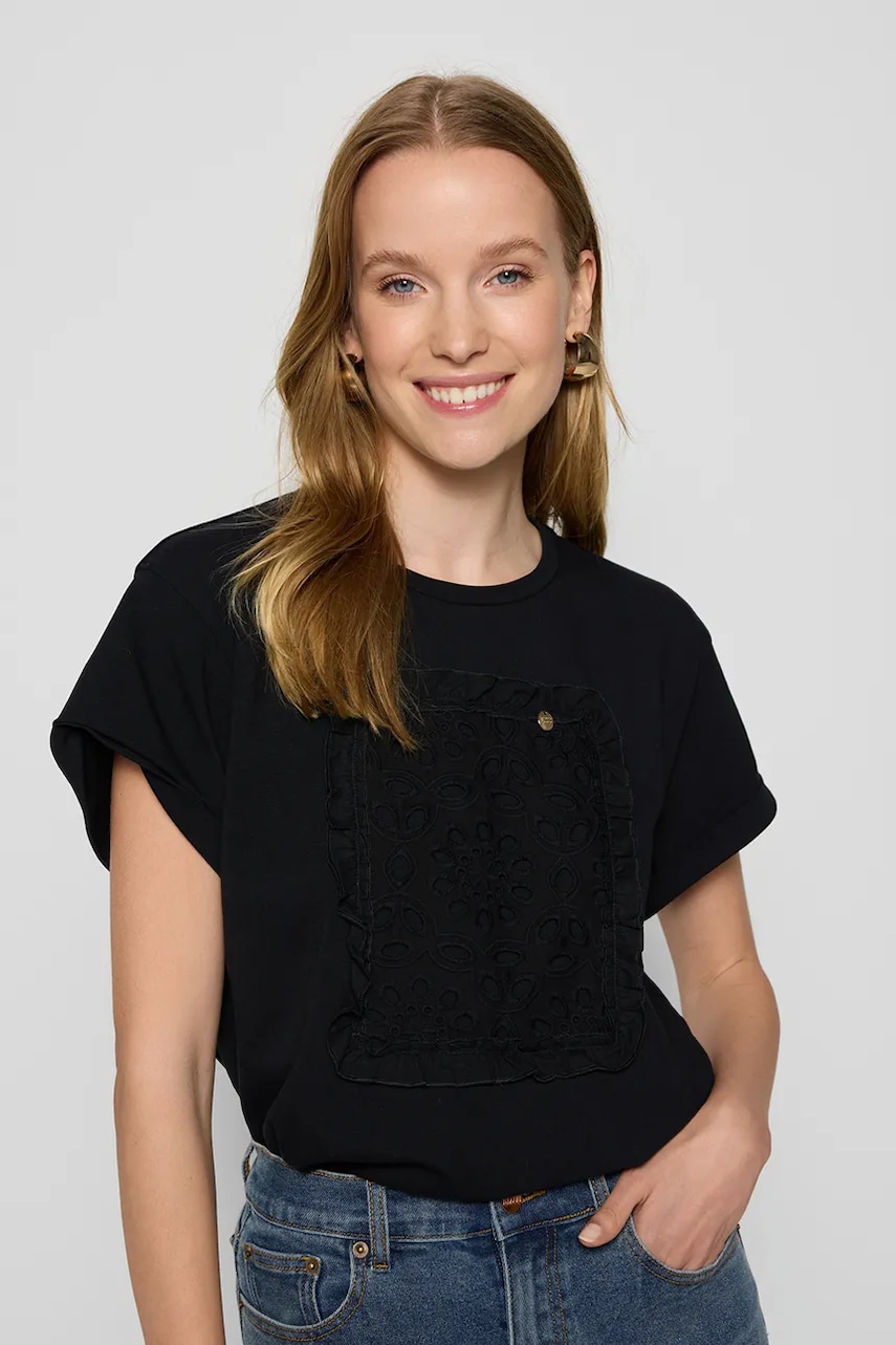 Bizuu tricou MIRADO culoarea negru, MIRADO CZARNY Bizuu tricou MIRADO culoarea negru, MIRADO CZARNY