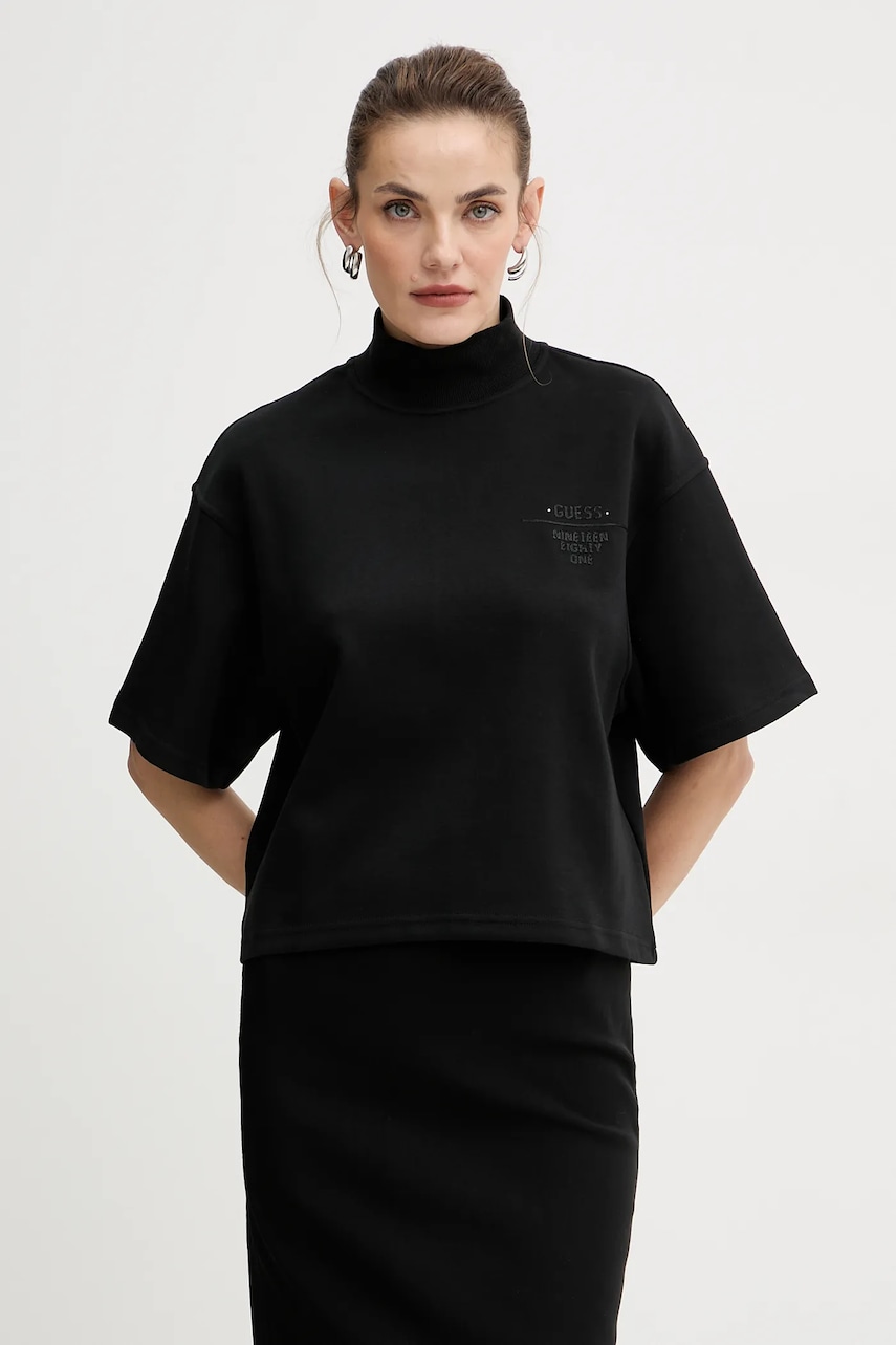 

Тениска Guess дамска в черно W5BI13 KC3D2, Черен