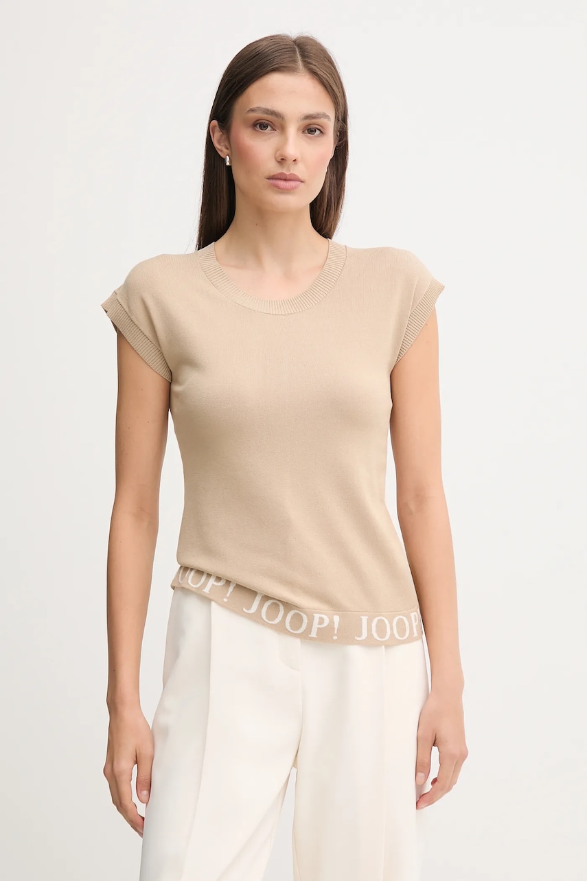 Joop! tricou culoarea bej, 30047485