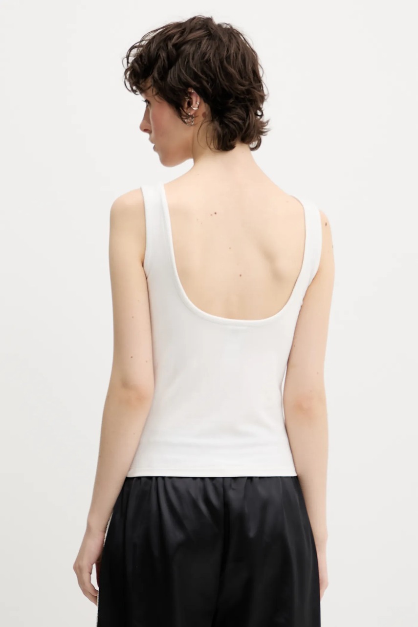 Top adidas Originals Essentials χρώμα: άσπρο, JW5988 φωτογραφία